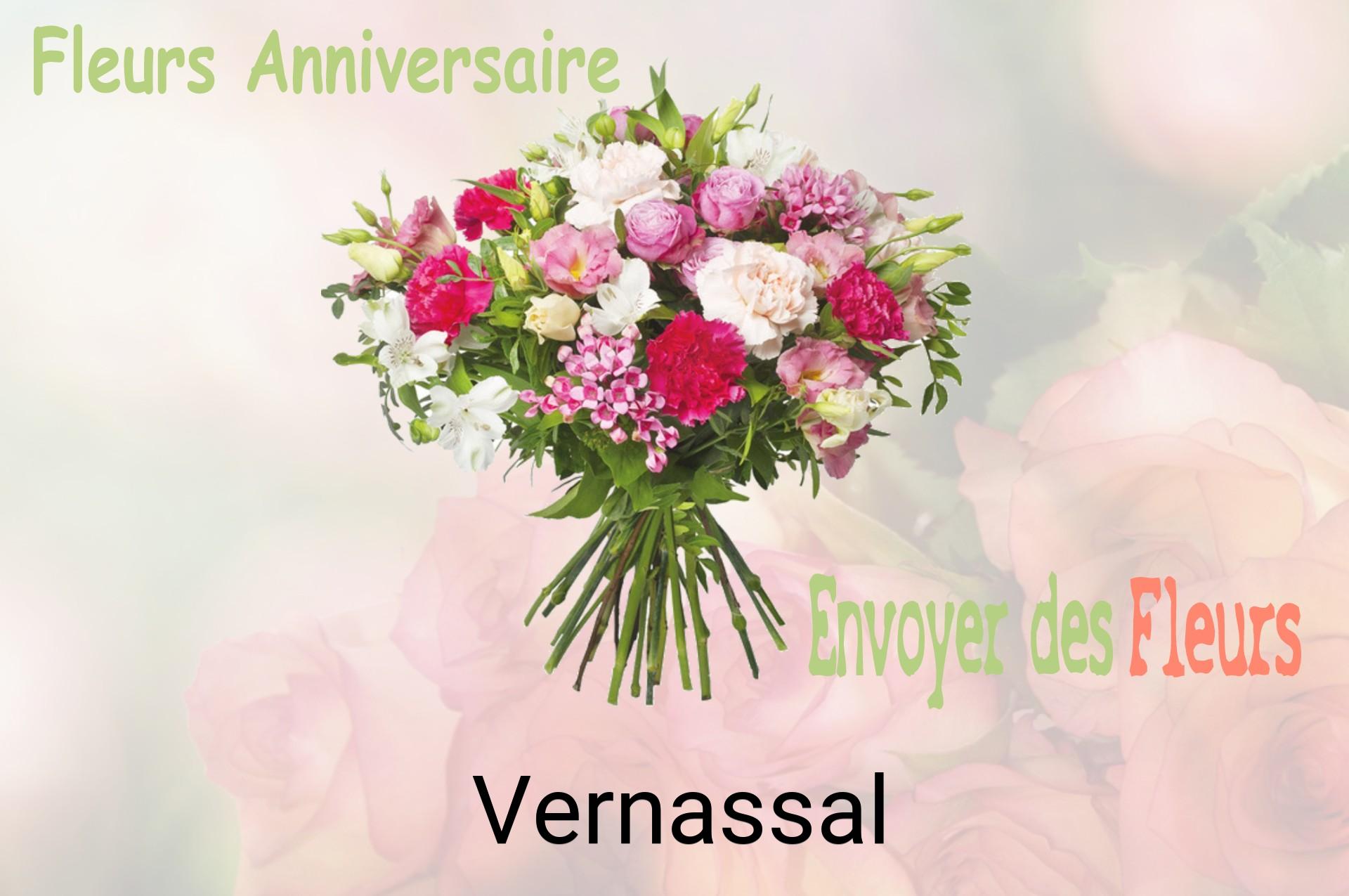 Bouquet de fleurs d’anniversaire livré à Vernassal