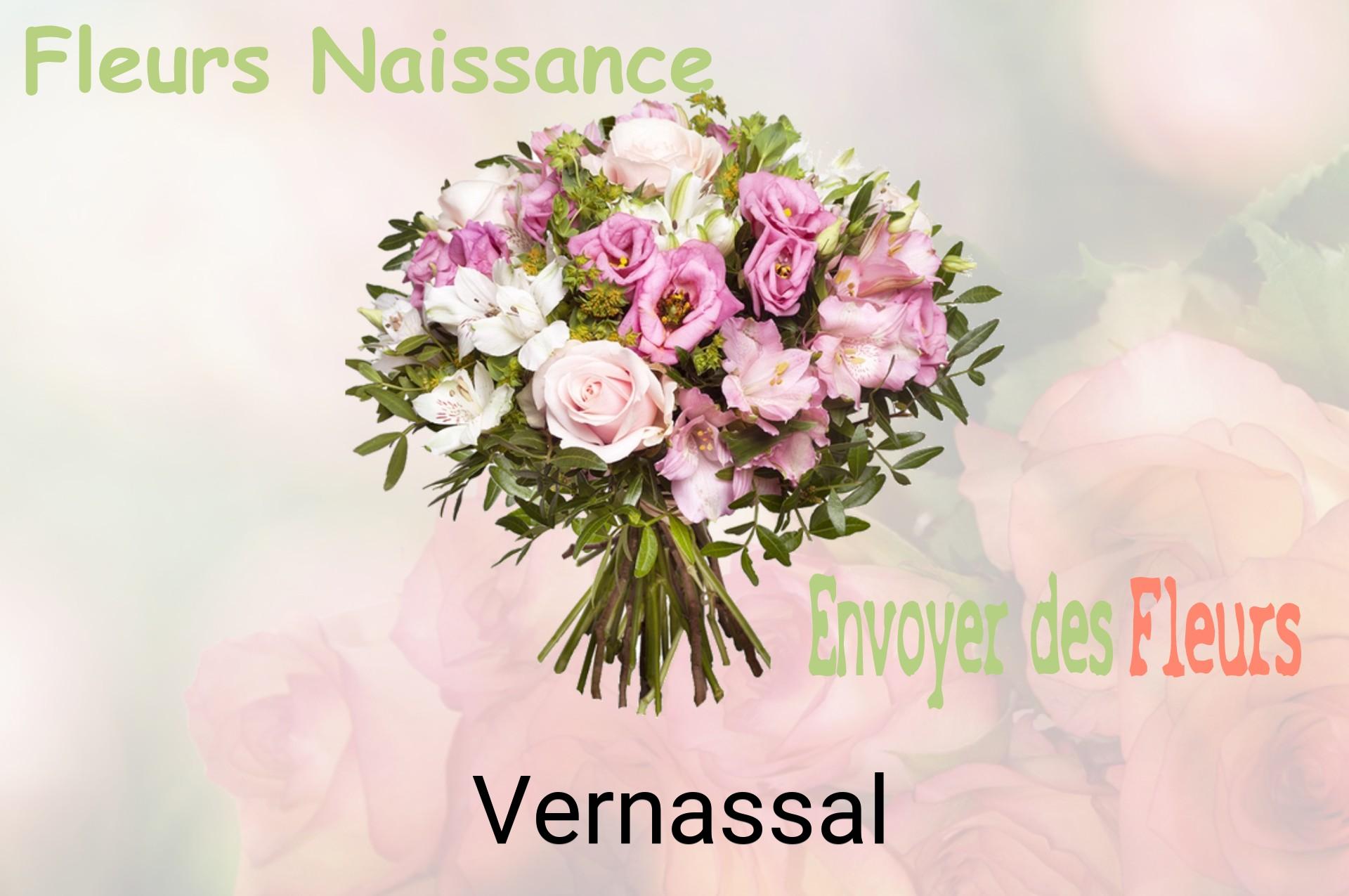 Bouquet de fleurs de naissance livré à Vernassal